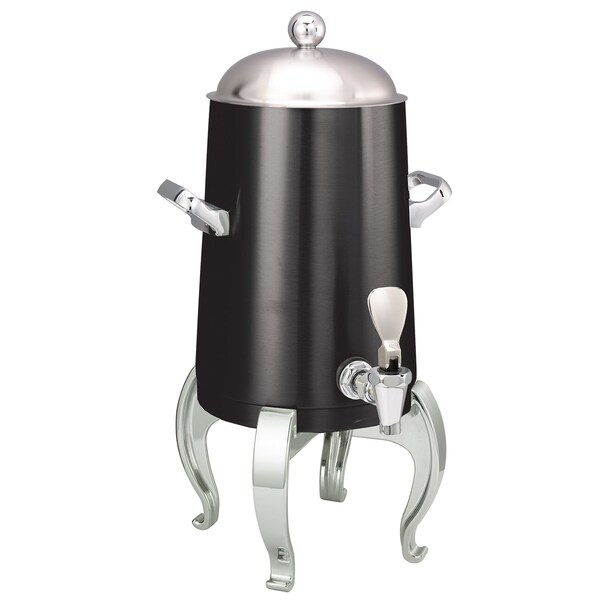 Service Ideas Flame Free Thermo-Urn Black Onyx Regal Style Vacuum Insulated Urn, 1.5 Gallon URN15VBXRG - main